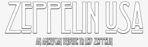 Zeppelin Usa - White Led Zepplin Logo Png