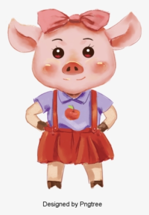 Beautiful Cartoon Cute Hand-painted Water Color Animal - Watercolor Painting