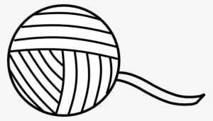 Clipart Royalty Free Knitting Coloring Pages Ball Of - Ball Of Yarn Clipart