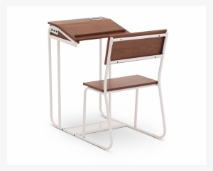 White Retro School Desk Gives Your Back To School Student - Writing Desk