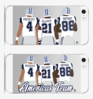 Cowboys Qb Dak Prescott, Rb Ezekiel Elliott, Wr Dez - Basketball Player