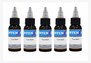5 Bottles Set Of Black Intenze Tattoo Ink - World Famous Ink Grey Wash Set