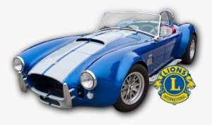 Vintage Car Blue And White