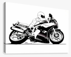 B Suzuki Gsxr Sketch Canvas Print - Canvas Print