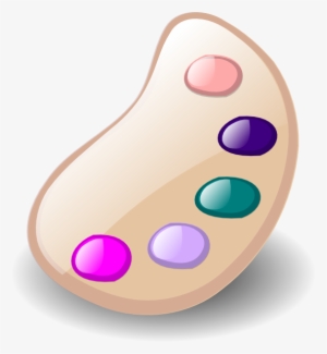 Pastel Paint Palette Clipart