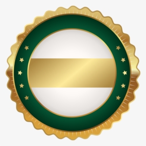 Seal Badge Green Gold Png Clip Art Image - Clip Art