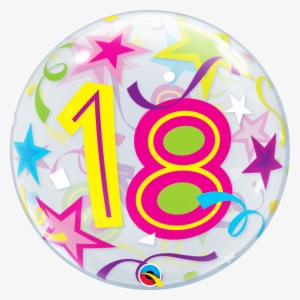 Clipart Transparent Download Th Bubble Balloon - 18 Birthday Bubble Balloon