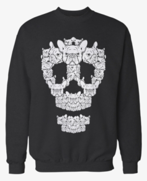 French Bulldog Skull - American Flag Ugly Christmas Sweater