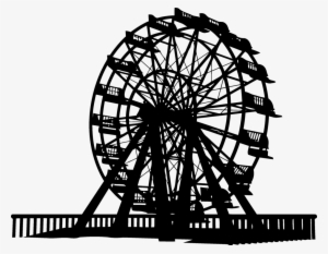 Graphic Free Download Papercuts Pinterest Silhouettes - Ferris Wheel Silhouette Png
