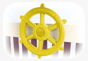 Yellow Ship's Wheel - Circle