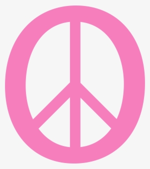 Pink - Peace - Sign - Clipart - Peace And Love Logo
