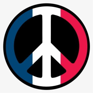 France Flag Peace Symbol - Peace Sign In Italian