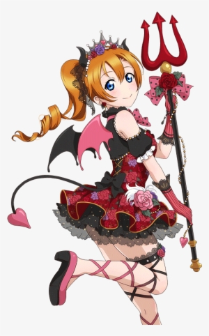 Clipart Black And White Image Cute Best Girl Png Adventures - Love Live Little Devil Honoka