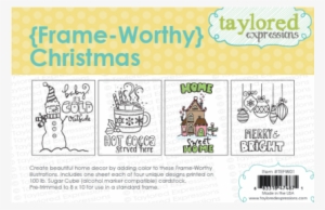{frame-worthy} Christmas - Taylored Expressions Eventful Holidays Cling Stamp