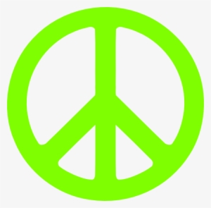How To Set Use Neon Green Peace Sign Clipart