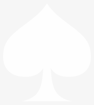 Playing Card Ace - White Spade Png