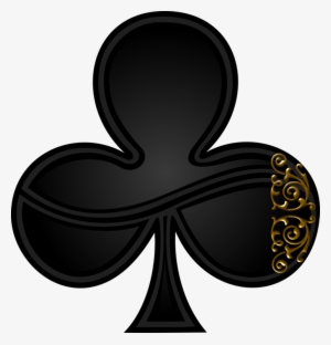 Suit Ace Of Spades Playing Card - Club Clipart