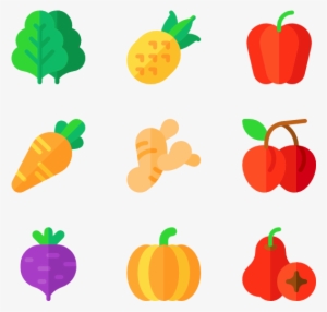 Fruits And Vegetables - Icon Fruit Vegetable Transparent