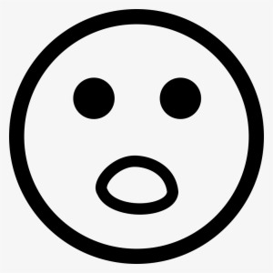 Surprised Face - - Sad Face Black And White Clipart - 980x980 PNG ...