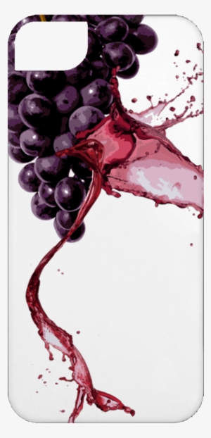 Wine Splash Iphone Case - Concord Grape Png