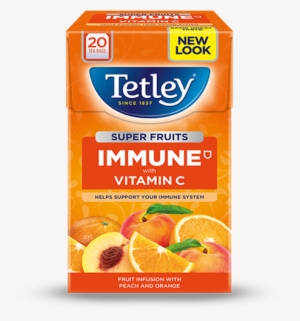 Tetley Super Fruits Immune Peach & Orange - Tetley Original Tea 80 Tea Bags (best