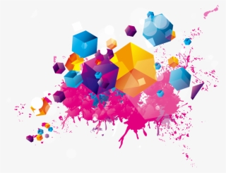 Watercolor Painting Illustration - Splash Color Vector Png