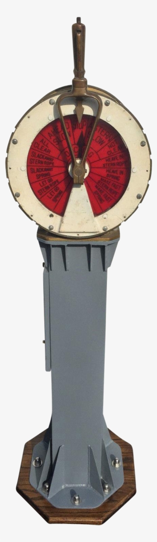 Vintage Ship Telegraph With Tower Stand Brass Aluminum - Sword