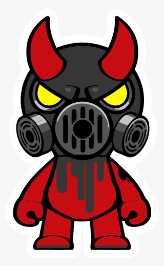 Gas Mask Oni Black Mask Clipart Png - Gas Mask Cartoon Png