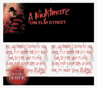 Freddy Krueger Rhyme Border - Nightmare On Elm Street