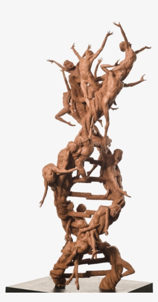 His Sculpture “the Double Helix Xx-xy” Imagines An - Dna Human Sculpture
