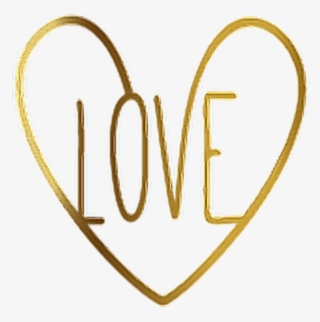 Heart Love Goldenheart Goldenlove Gold Golden Word - Parallel