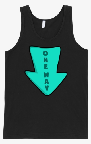One Way Fine Jersey Tank Top Unisex By - Drinking Shirts