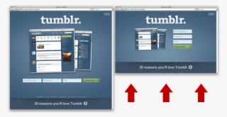 Homepage Reformats Itself Depending On The Height Of - Tumblr