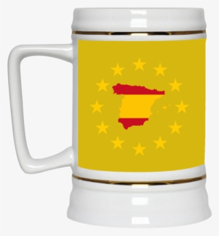 Spain Map Inside European Union Eu Flag Mug Cup Gift - Mug