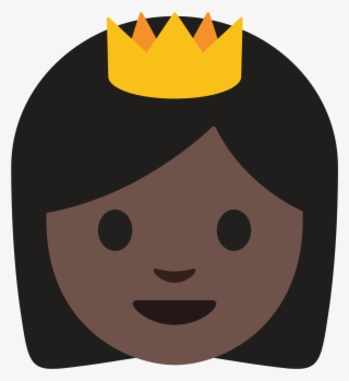 Open - Emoji Princesa Negra