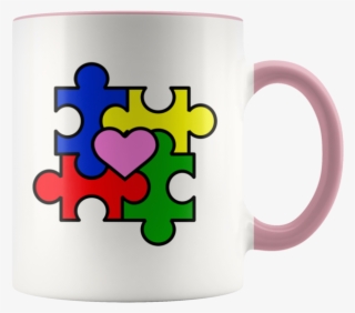 Autism Puzzle Mug, Autism Awareness Mug, Autism Puzzle - Scalable Vector Graphics