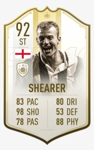 Alan Shearer's Prime Icon Moments Card On Fut 19 - Gary Lineker Fifa Card