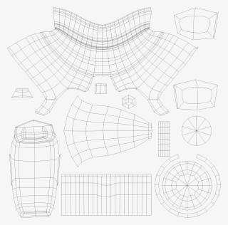 The Uv-map I Made For The Assignment - Sketch - 2048x2048 PNG Download ...