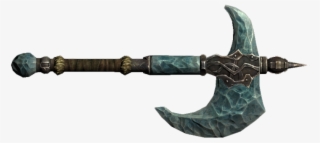 Stalhrim War Axe, One Of The Best War Axes In Skyrim - Stalhrim War Axe