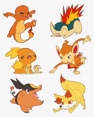 Chimchar On Tumblr Png Torchic Charmander And Turtwig - Tikki Eating Cookie