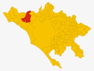 Map Of Comune Of Bracciano - Rome Outline Map