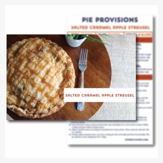 Salted Caramel Apple Streusel Recipe Card - Mince Pie