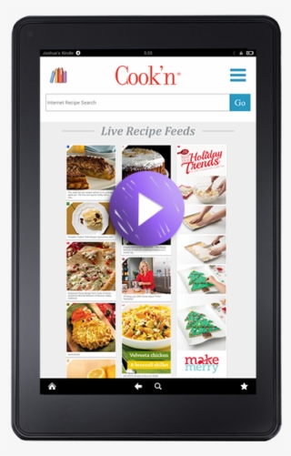 Cook'n Kindle Fire App - Mobile Device