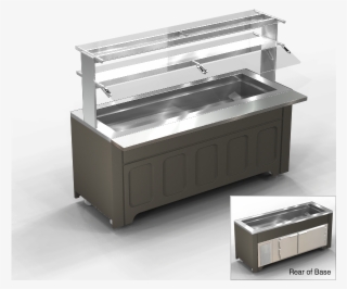 Refrigerated Base And Refrigerated Salad, Condiment - Stainless Steel Salad Bar