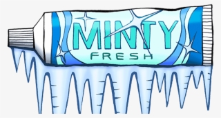 Illustration Of Minty Toothpaste - Do Mints Make Water Cooler