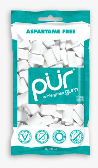Pur Wintergreen Gum - Bag Of Pur Gum