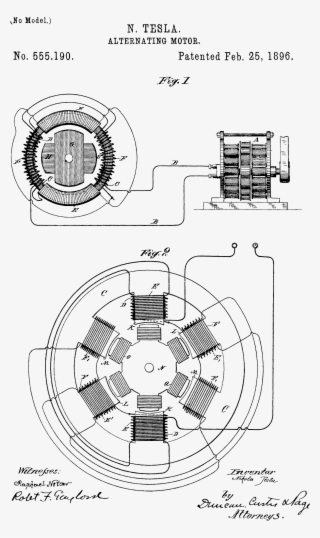 Nikola Tesla's 1896 Patent On The Ac Induction Motor - Nikola Tesla Motor Patent