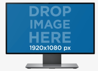 Single Desktop Mockup In Front View Over A Png Background - Computer Screen Mockup
