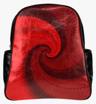 Red Rose Dragon Scales Spiral Multi-pockets Backpack - Laptop Bag