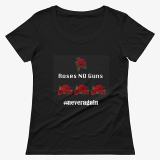 Roses No Guns Ladies' Scoopneck T-shirt - I M Judging You Shirt